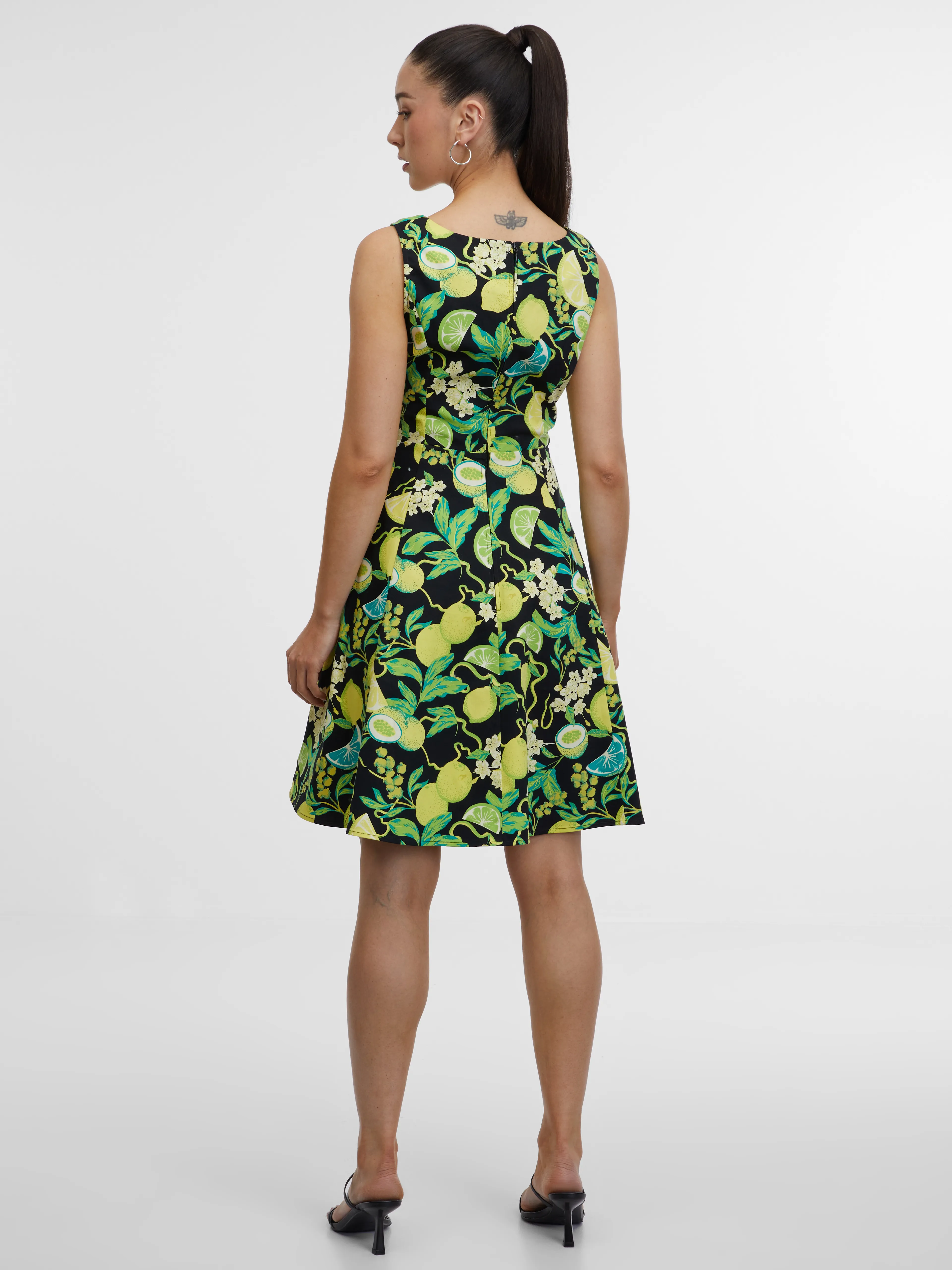 Grünes Damen-Blumenkleid ORSAY