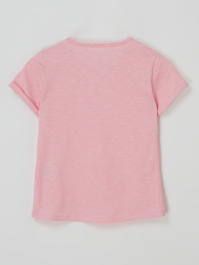 T-Shirt mit Message in rosa
