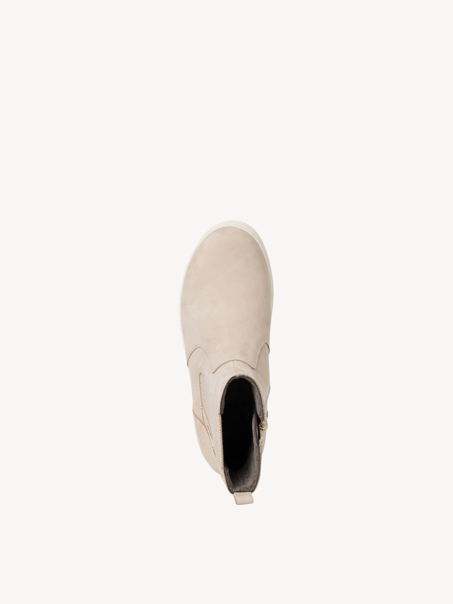 Bottine en cuir - beige
