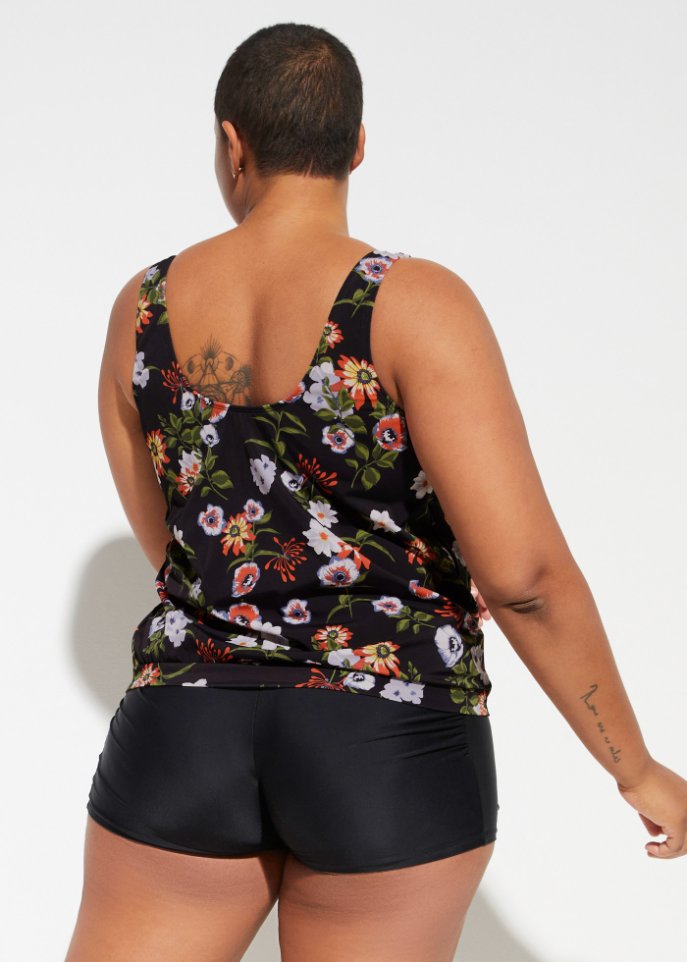 Tankini Oberteil aus recyceltem Polyamid