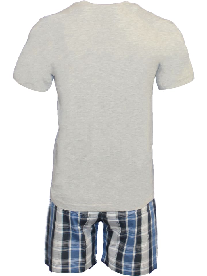 U.S. Polo Assn. U.S. Polo Assn. Pyjama in Grau/Blau günstig kaufen