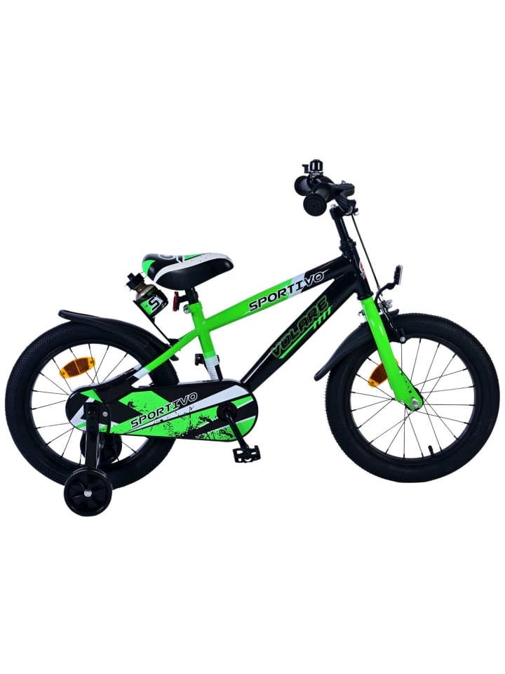 Volare Kinderfahrrad Sportivo für Jungen 16 Zoll Kinderrad Neon Grün Schwarz 4 Jahre günstig kaufen onesize
