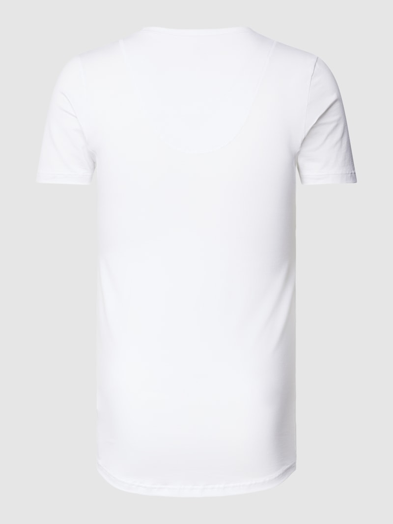 T-Shirt mit Rundhalsausschnitt in weiß