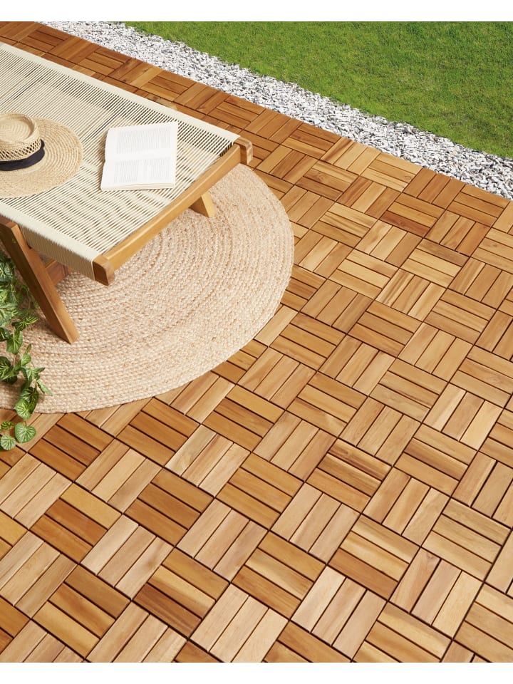 Beliani 10-tlg Outdoor Bodenbelag ACERENZA in günstig kaufen onesize