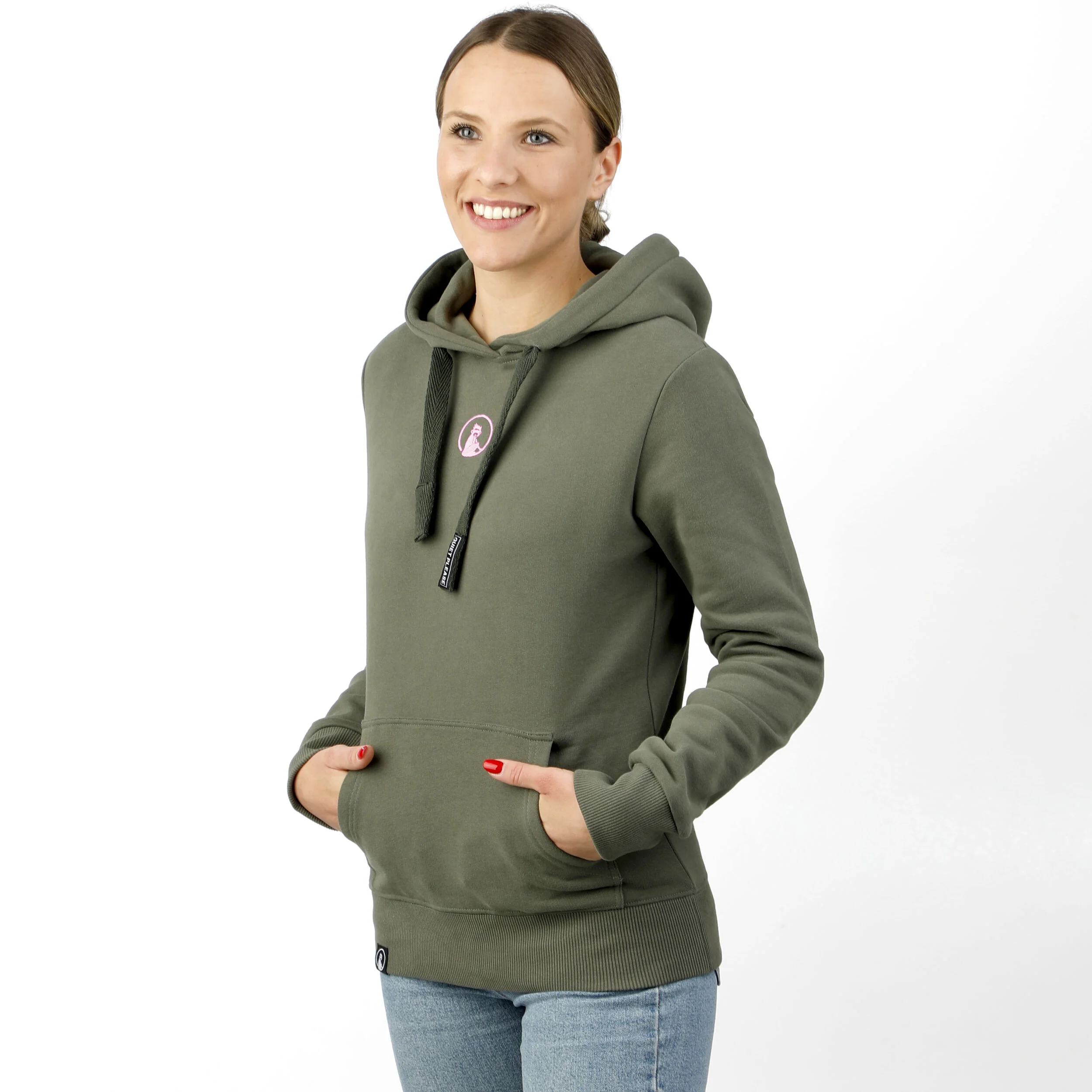 Ready To Serve Hoody Damen - Khaki