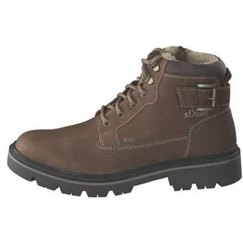 s.Oliver Schnürstiefelette in braun