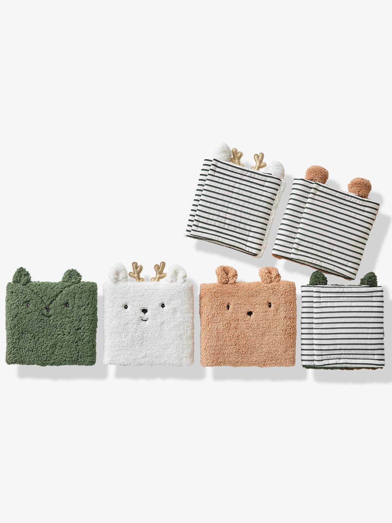 Vertbaudet Baby Bettumrandung GRÜNER WALD Oeko-Tex - mehrfarbig/bär
