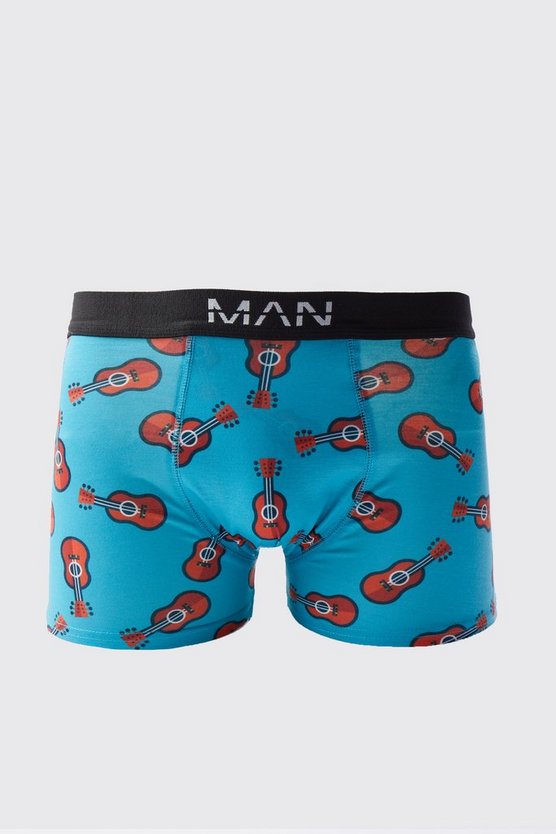 Boxershorts mit Gitarren-Print