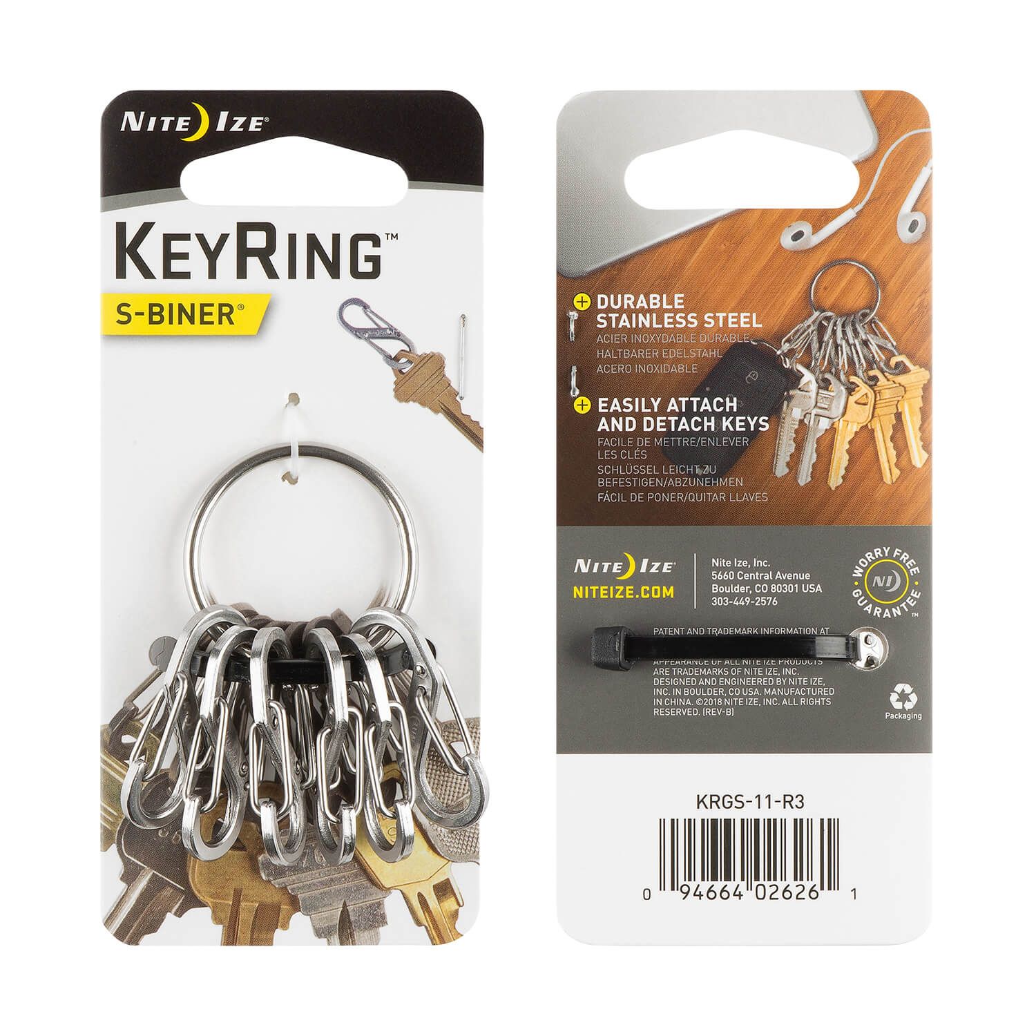 KeyRing Steel S-Biner