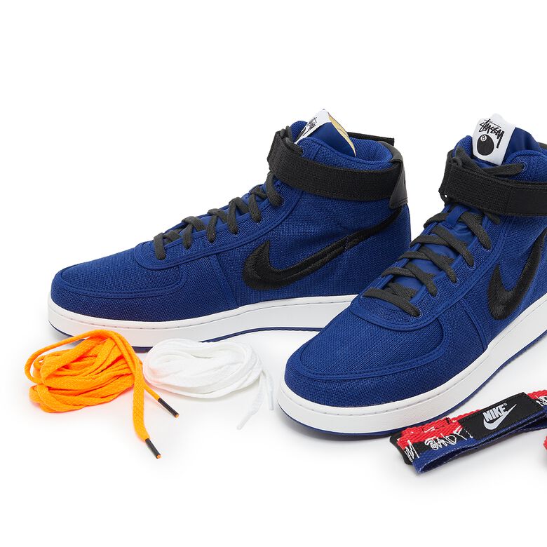 NIKE x Stüssy Vandal High Sp deep royal blue/black-white