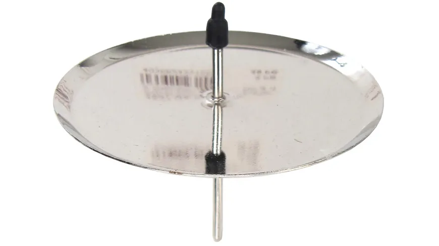 Adventskranzkerzenhalter silber Ø 7,5cm silber glänzend