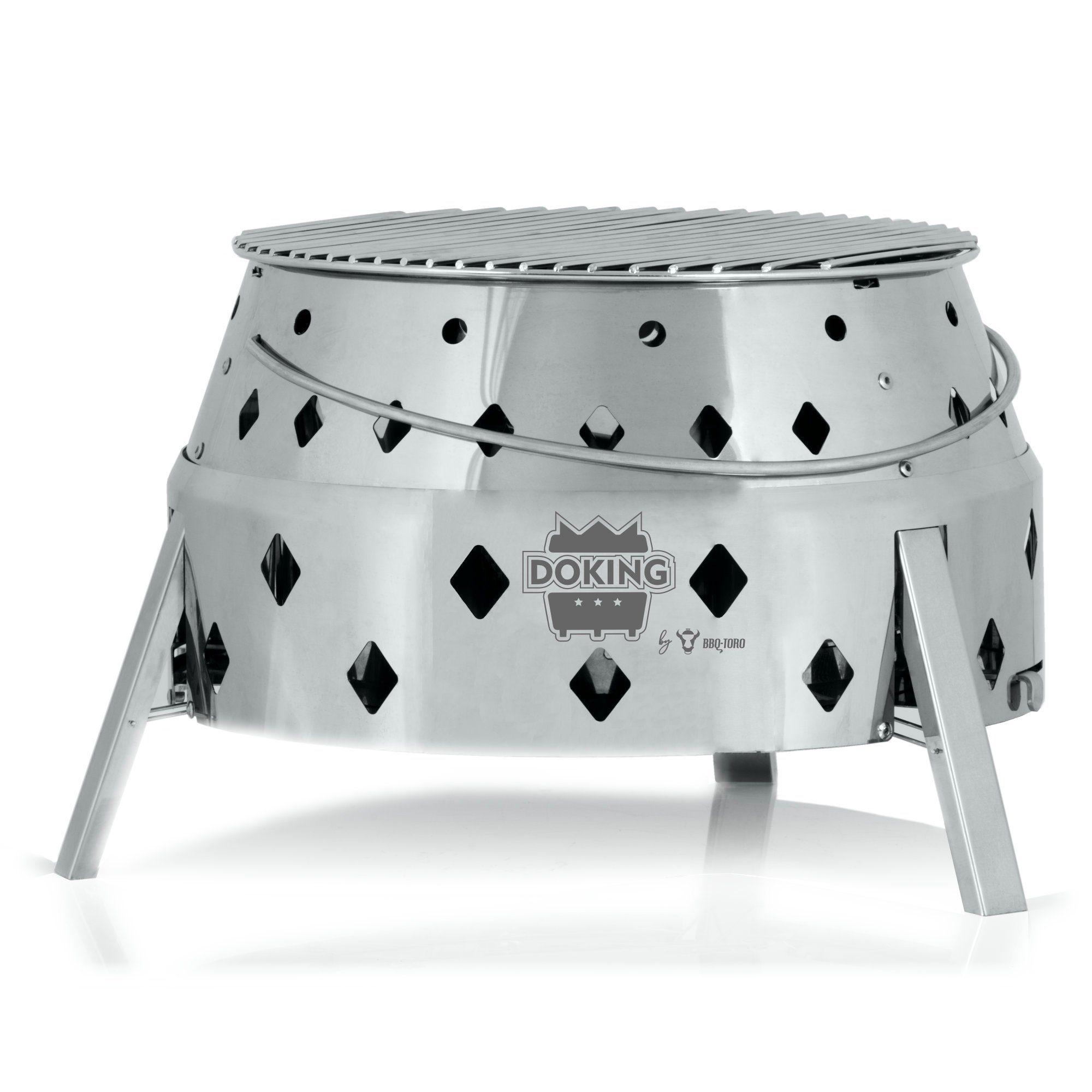 BBQ-Toro Feuerstelle Edelstahl Dutch Oven Grill 
