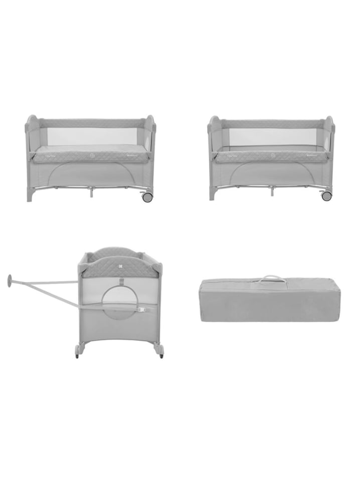 Kikkaboo Reisebett Milky Way in grau günstig kaufen 60x120 cm