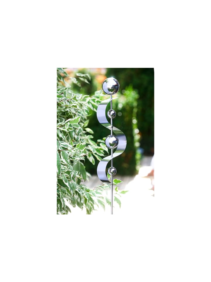 kobolo Gartendekoration SNAKE in Silber günstig kaufen onesize