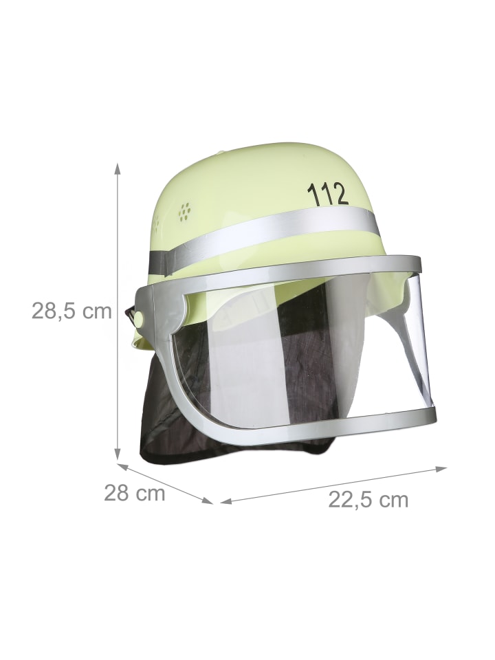 relaxdays 2 x Feuerwehrhelm in Gelb günstig kaufen onesize