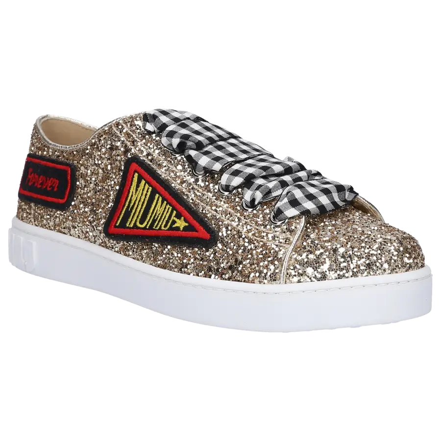 Miu Miu - Sneaker low Glitter - gold