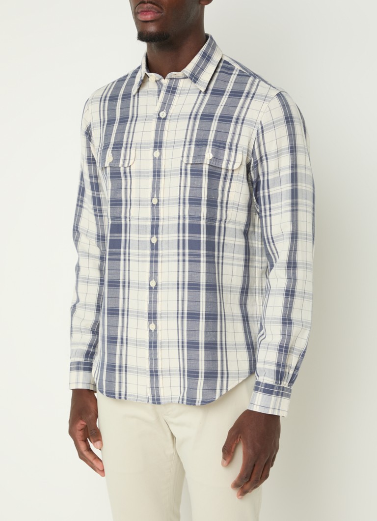 Camisa Ralph Lauren de corte regular com estampa xadrez.