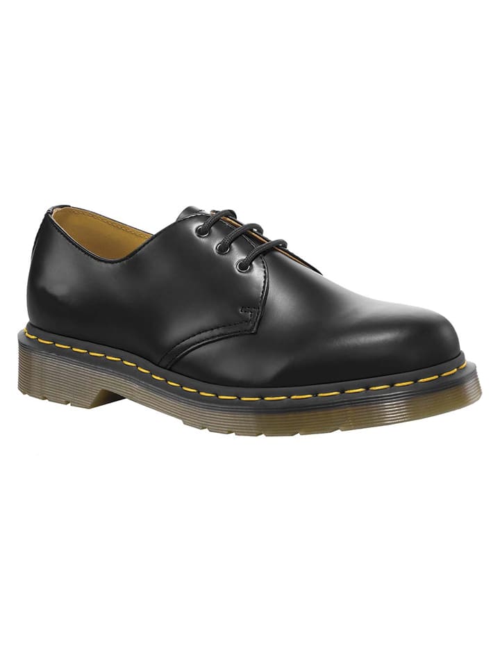 Dr. Martens Leder-Schnürschuhe in Schwarz günstig kaufen