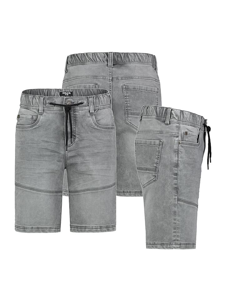Sublevel Jeans-Bermudas in Hellgrau günstig kaufen