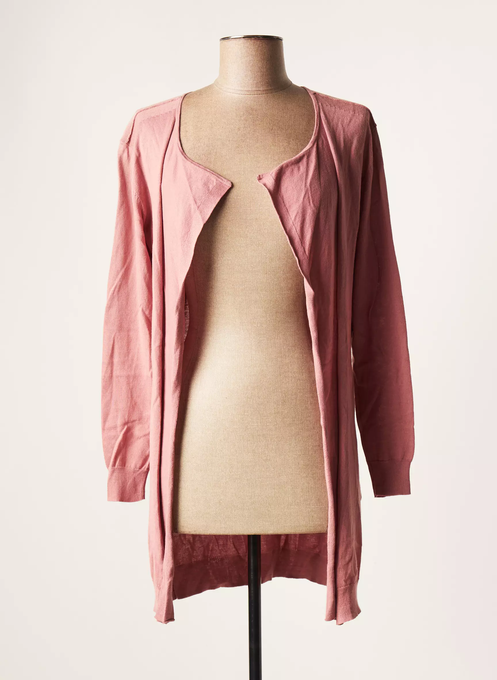 Sandwich Cardigans Femme couleur rose