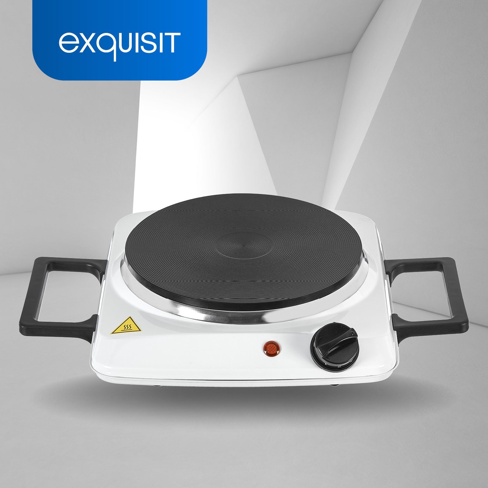 exquisit Einzelkochplatte KP 3102, 1500 W, Massekochfeld, flexibles Kochen überall