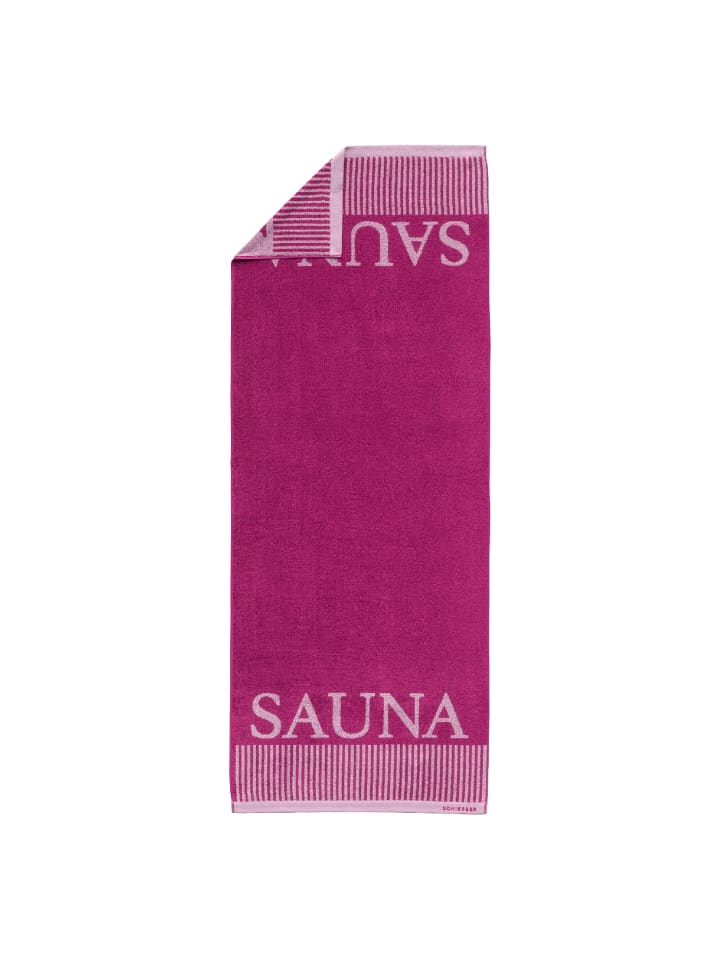 Schiesser Saunatuch Rom in Fuchsia günstig kaufen 75 x 200 cm