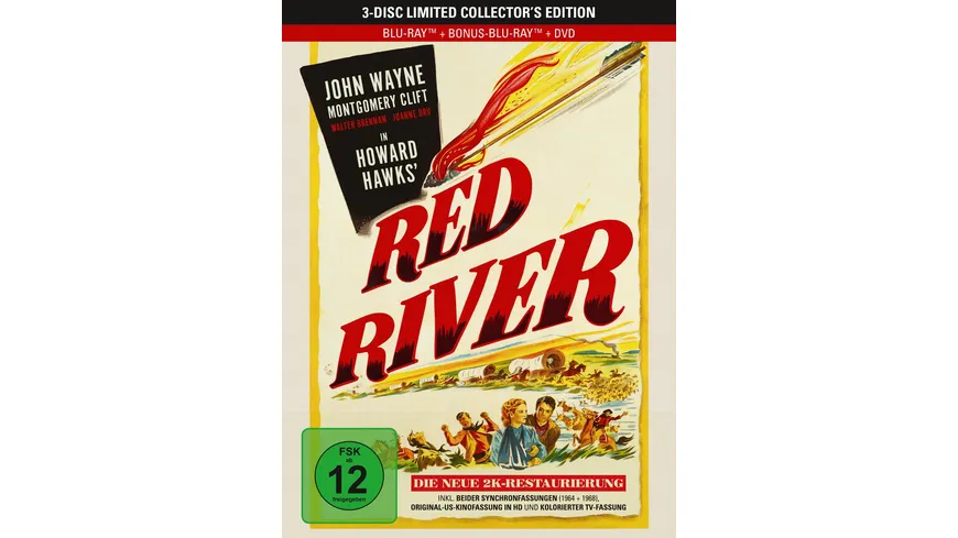 Red River - Panik am roten Fluss - 3-Disc Limited Collector's Edition im Mediabook  (Blu-ray + Bonus-Blu-ray + DVD)