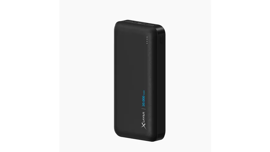 XLayer Powerbank Solid 20.000 mAh Black
