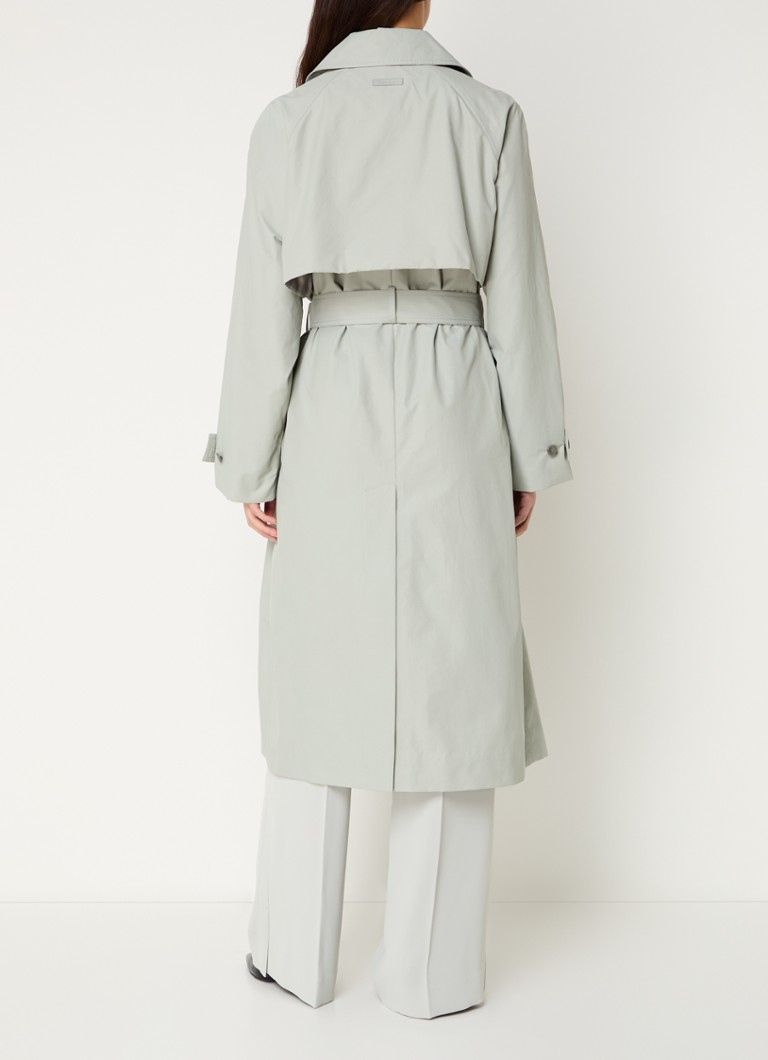 Trench doppiopetto Calvin Klein con cintura e tasche laterali