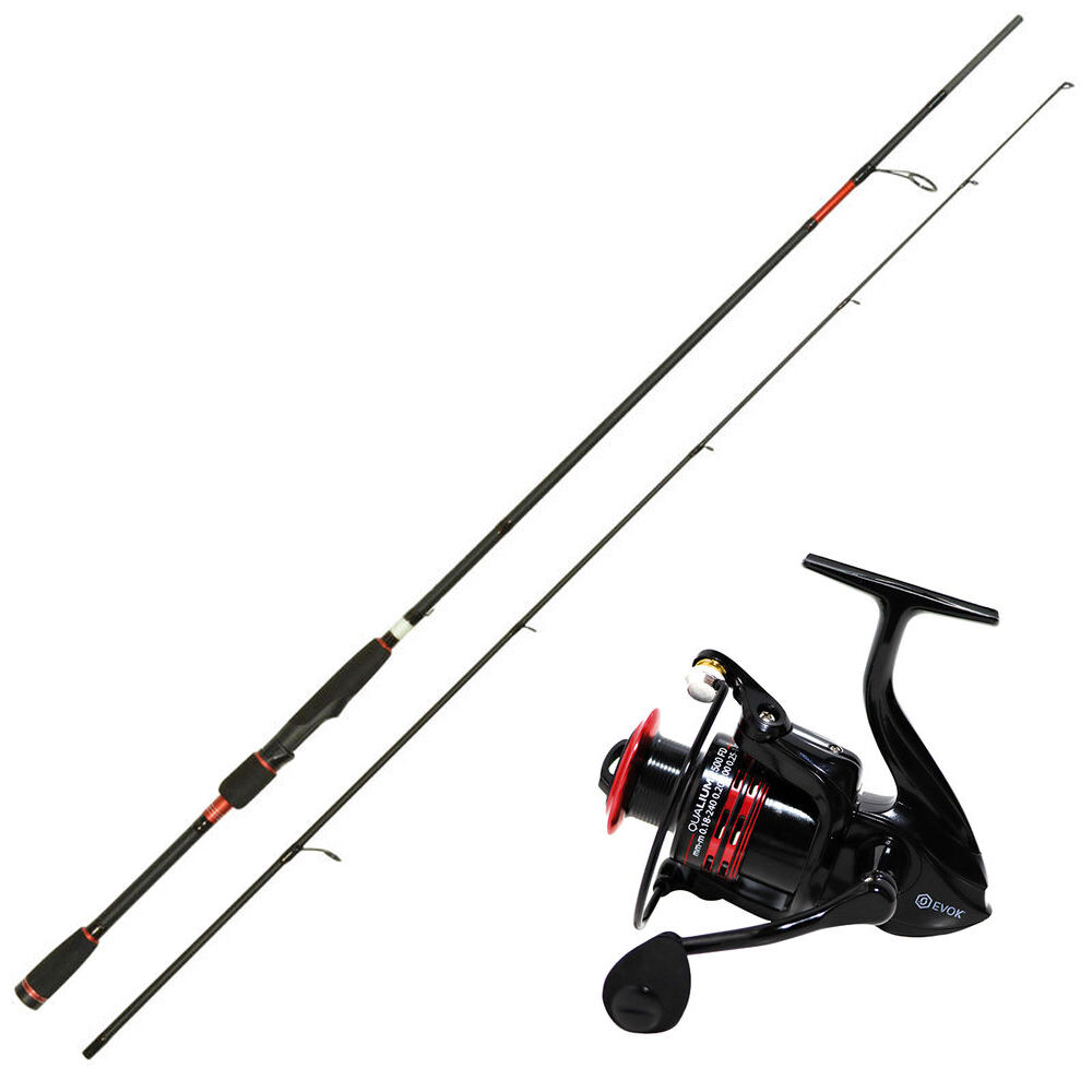 Canne Spinning Evok Qualium 702MS 2,10 m, 7-21 g + Moulinet Qualium 2500FD