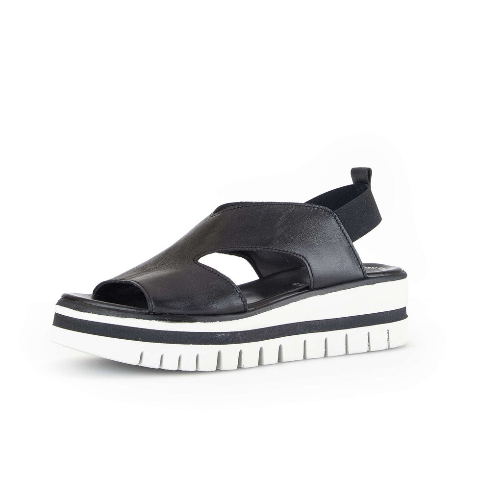 Gabor fashion Plateau Sandale schwarz