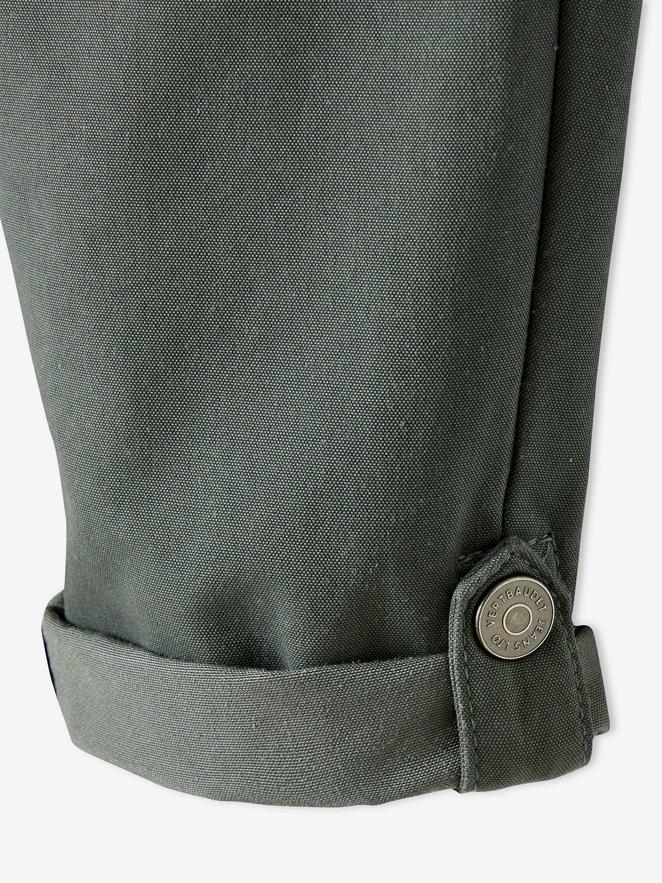 Vertbaudet Die UNVERWÜSTLICHE, robuste Jungen Hose zum Krempeln - dunkelkhaki