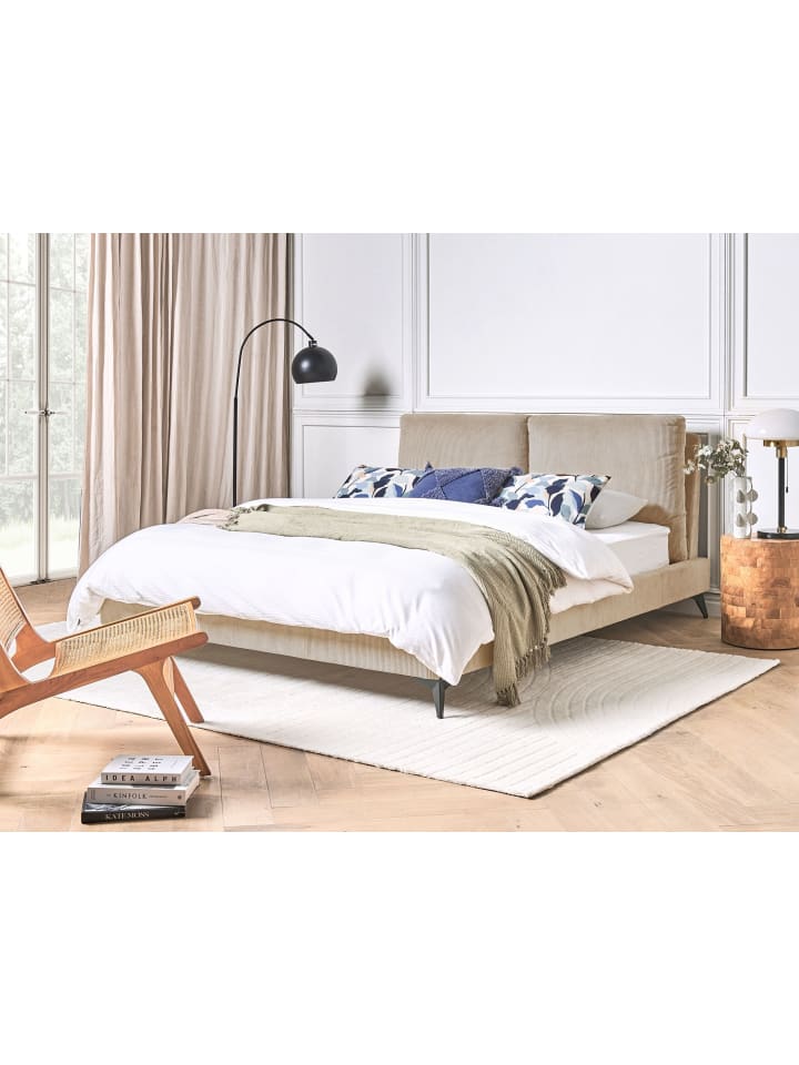 Beliani Doppelbett MELLE in Beige - (W) 175 x (H) 98 x (L) 240 cm günstig kaufen onesize