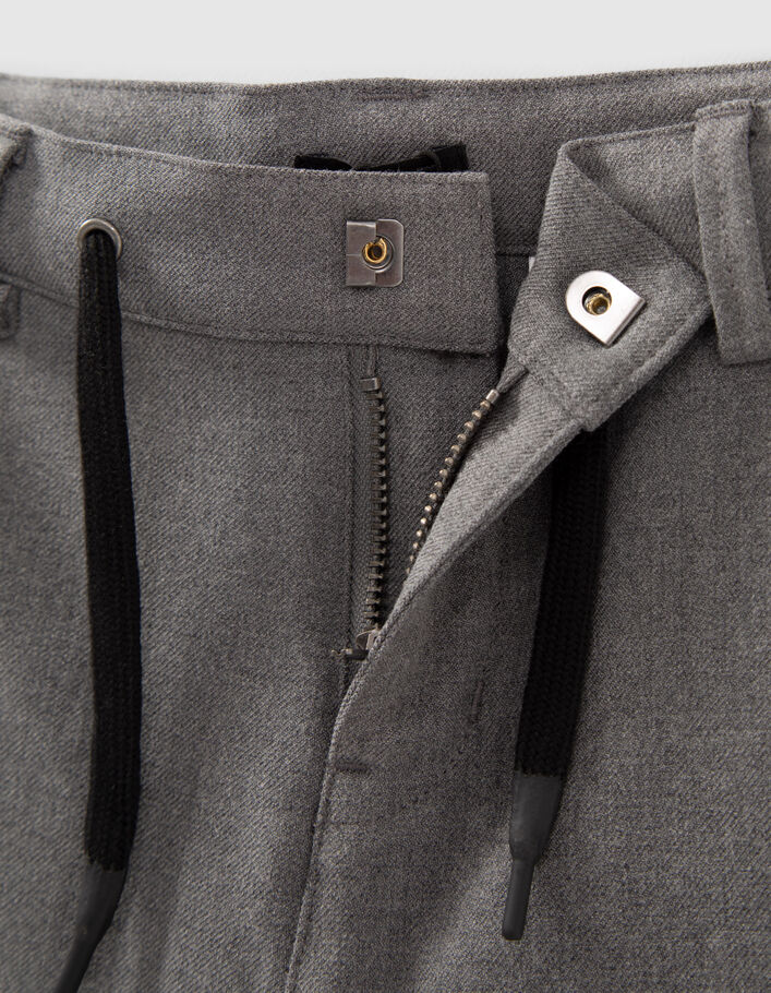Pantalon LOOSE gris poches battle garçon
