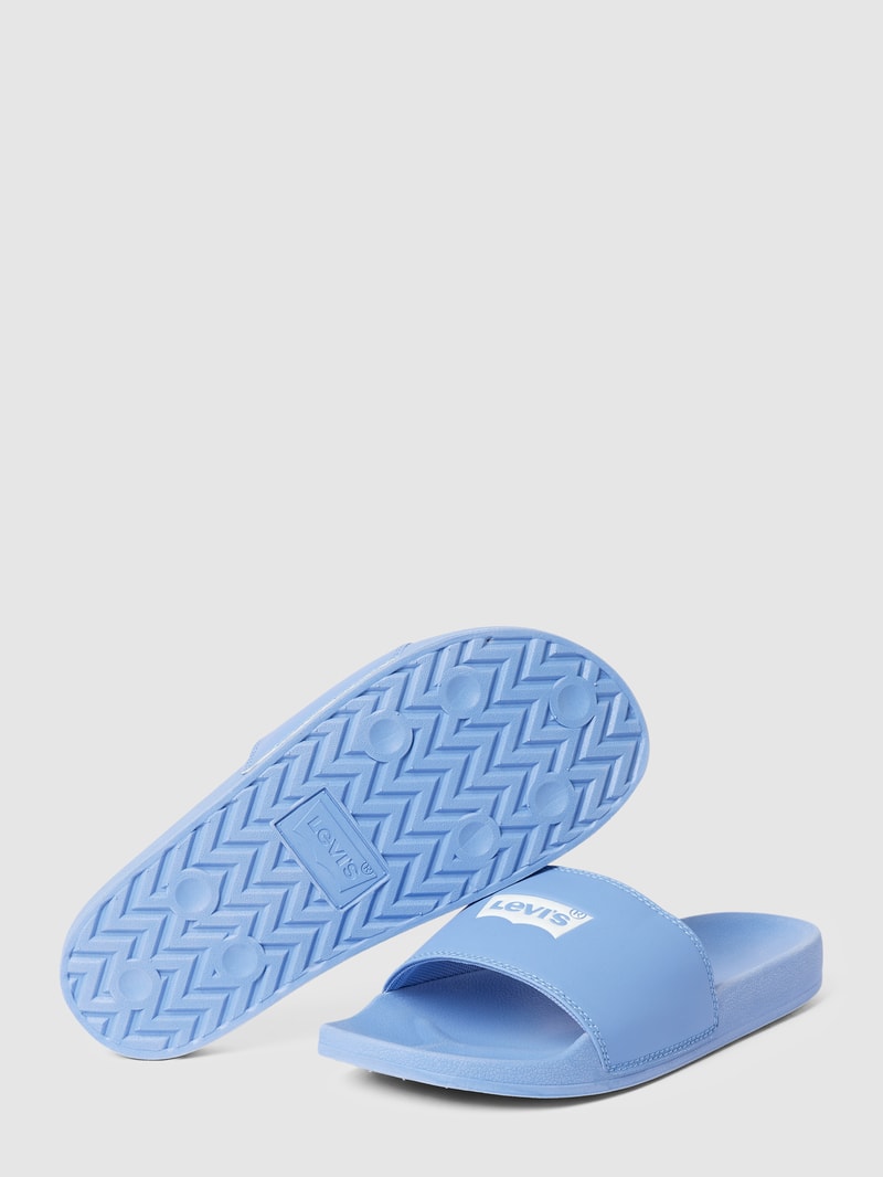 Slides mit Label-Print Modell 'JUNE BATWING' in flieder