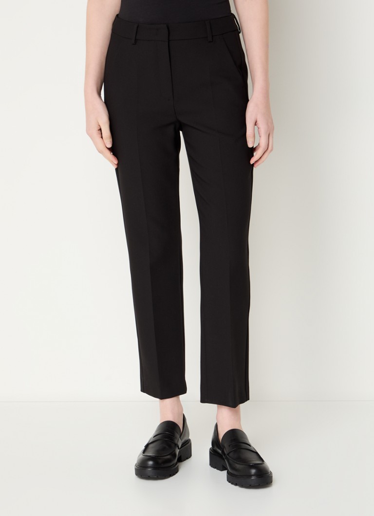 Pantaloni scurți MaxMara Rana cu talie înaltă, croială mulată și buzunare laterale.
