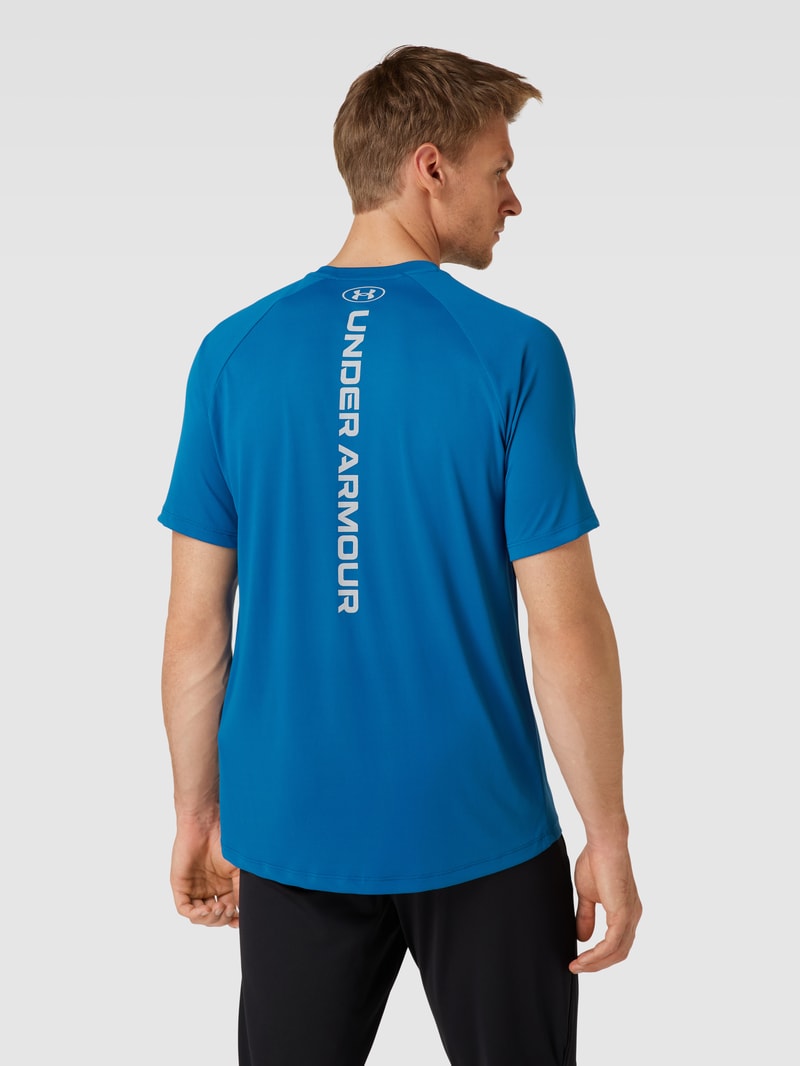 T-Shirt mit Rundhalsausschnitt und Logo-Print in petrol