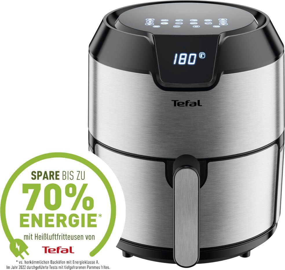 Tefal Heißluftfritteuse EY401D.HERO Easy Fry Deluxe, 1500 W, mit Zubehör, Fassungsvermögen 1,4 kg, 8 automatische Programme