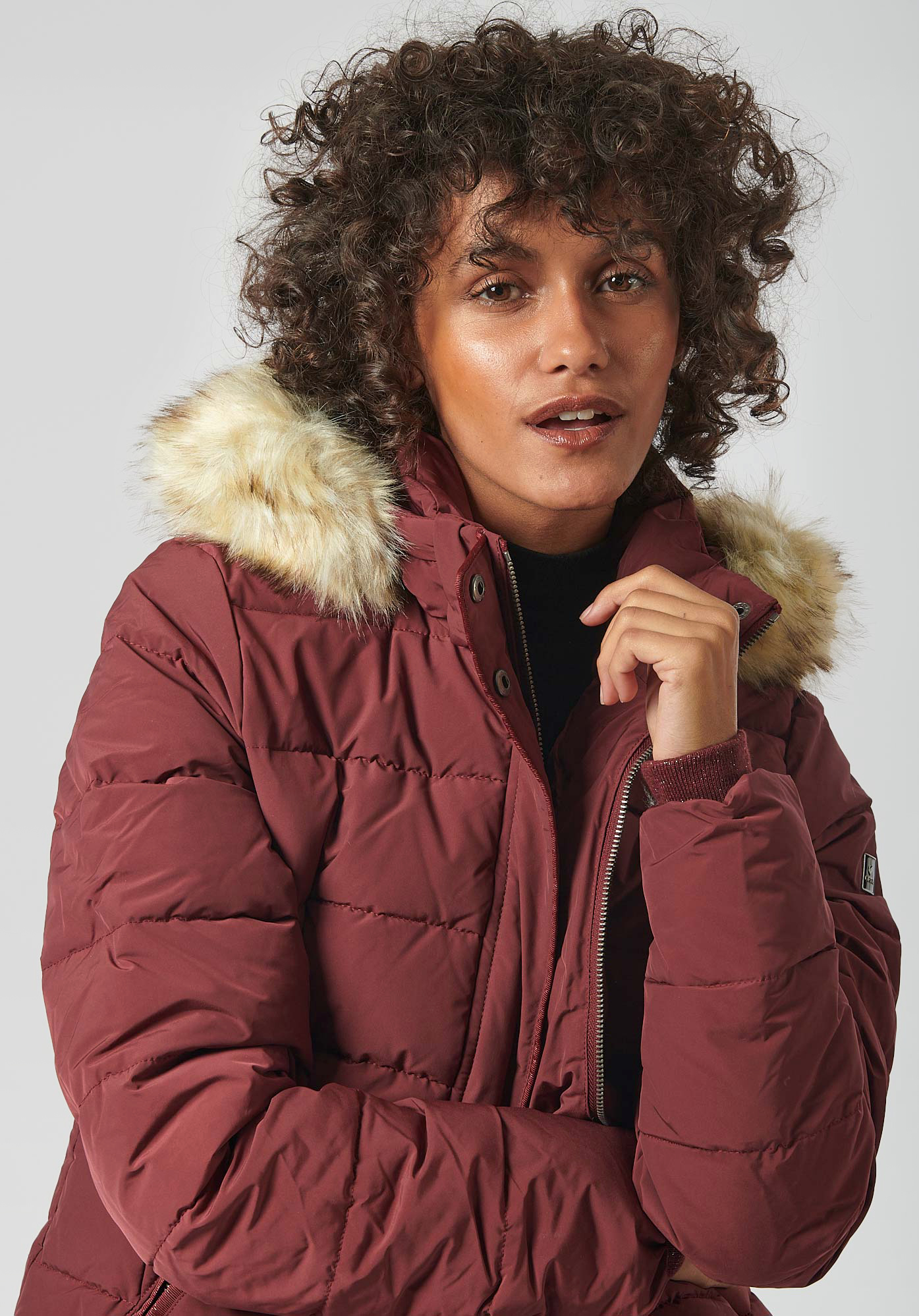 DIBBY  Doudoune bordeaux femme