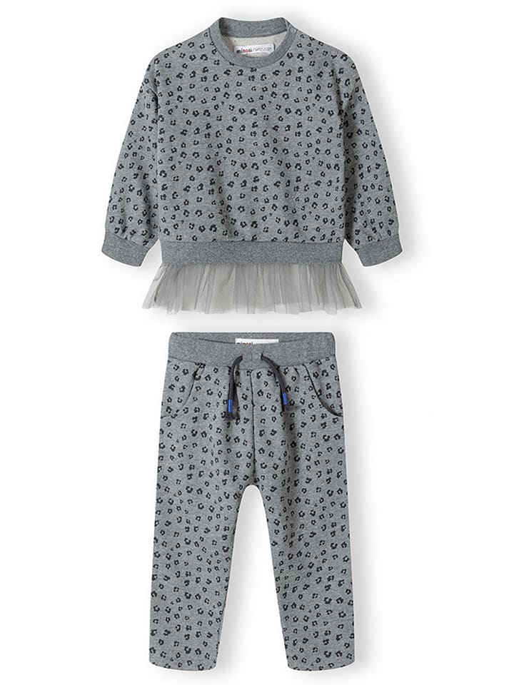 Minoti 2tlg. Outfit in Grau/ Schwarz günstig kaufen