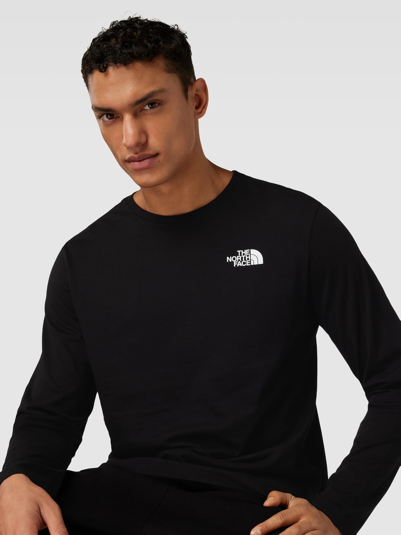 Longsleeve mit Label-Print in schwarz