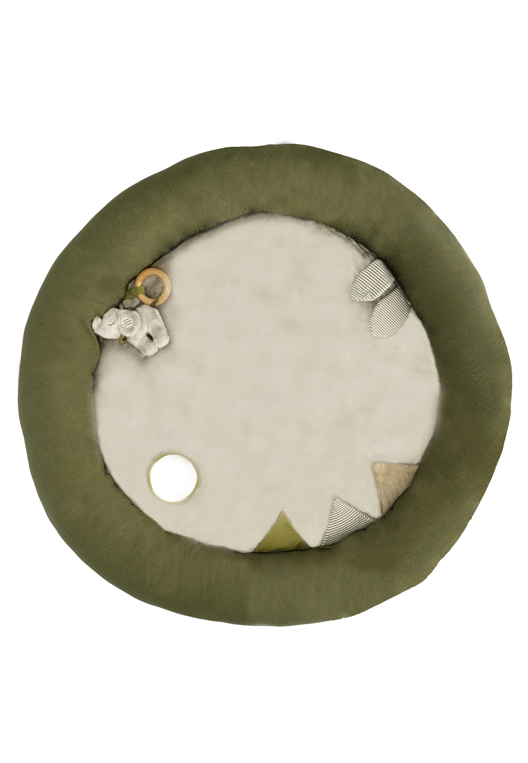 Runde Krabbeldecke zur Serie Elefant Eddy, Grau