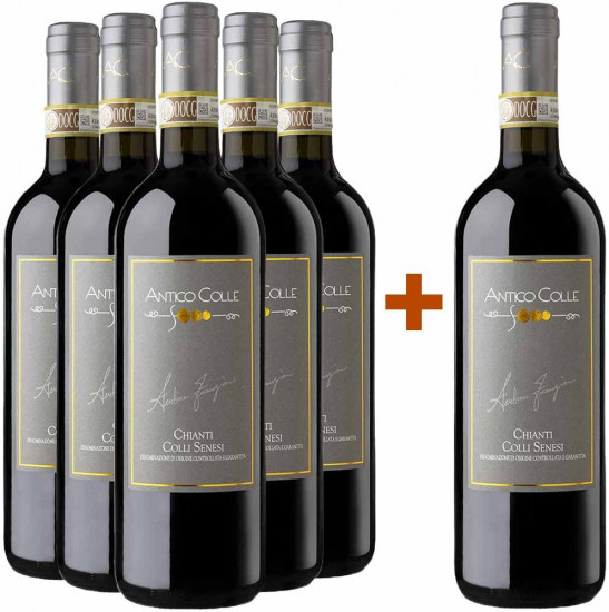 5+1 Paket Chianti Colli Senesi DOCG trocken - Antico Colle