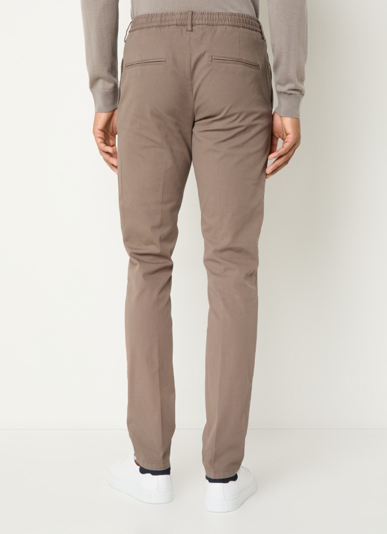 Pantaloni chino slim-fit Profuomo con texture a coste e tasche interne
