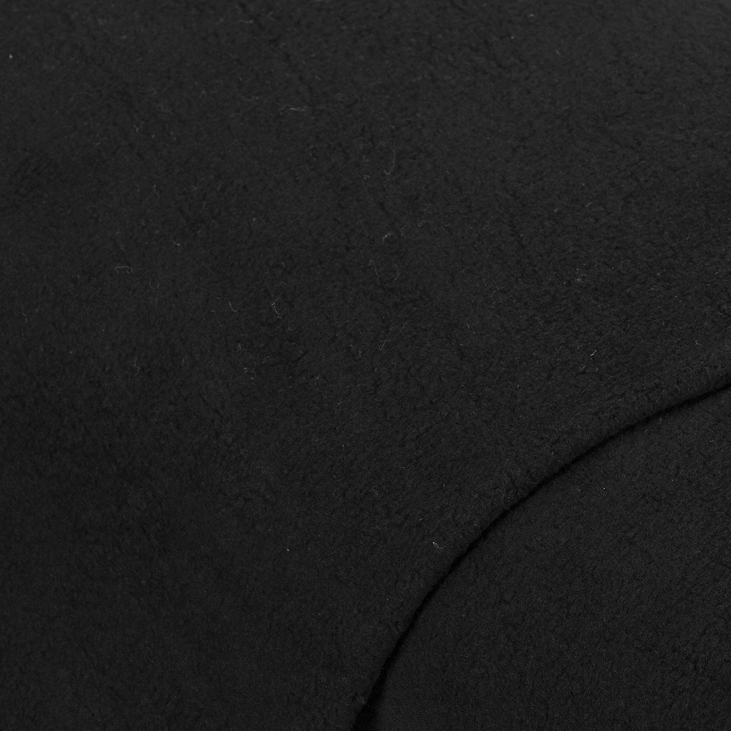 Baumwoll-Polyester-Fleece, schwarz