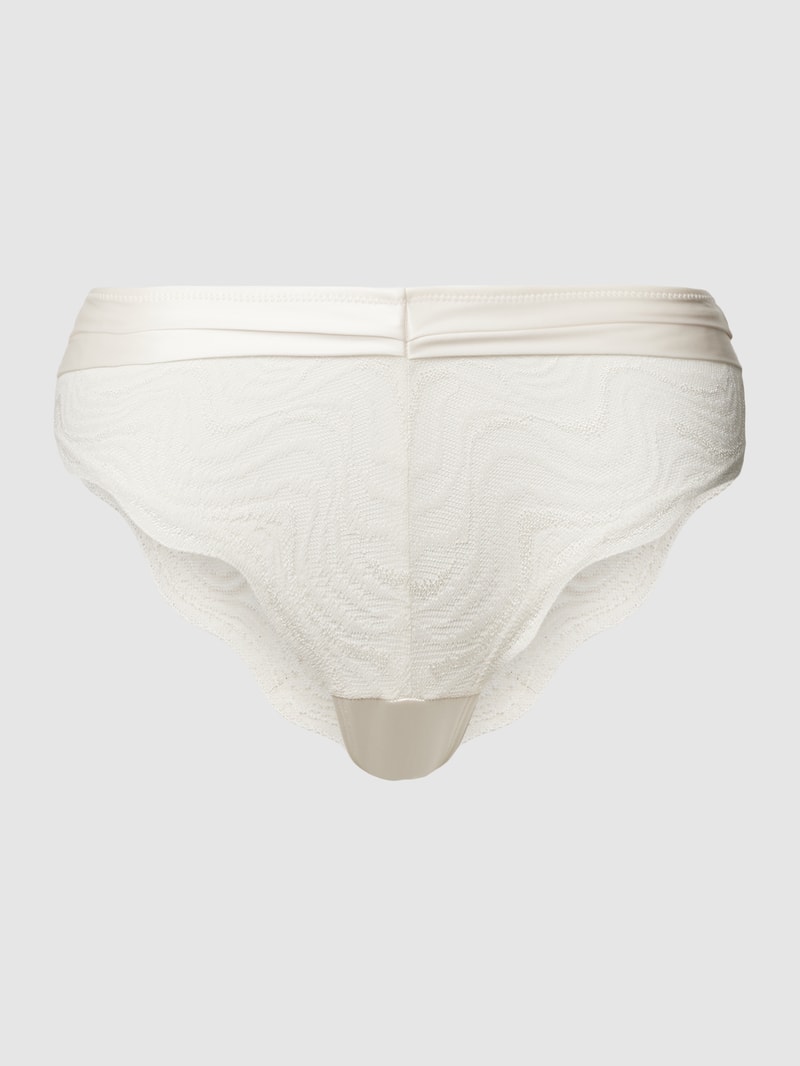 Slip mit Spitzenbesatz in offwhite
