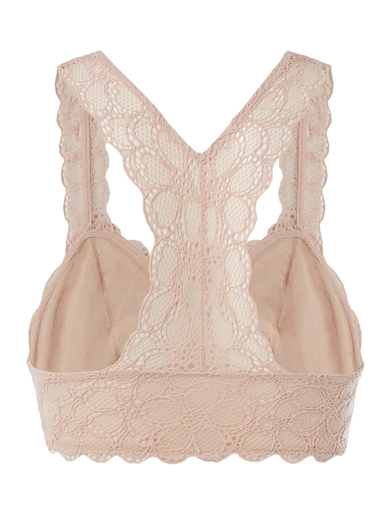 Bralette aus Spitze in beige