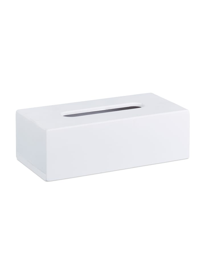 relaxdays Tücherbox in Weiß günstig kaufen onesize