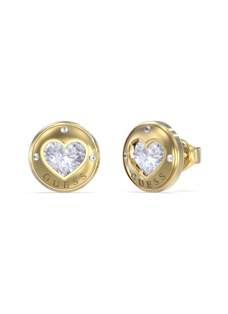GUESS Stud earrings with zirconia JUBE03349JWYGT-U