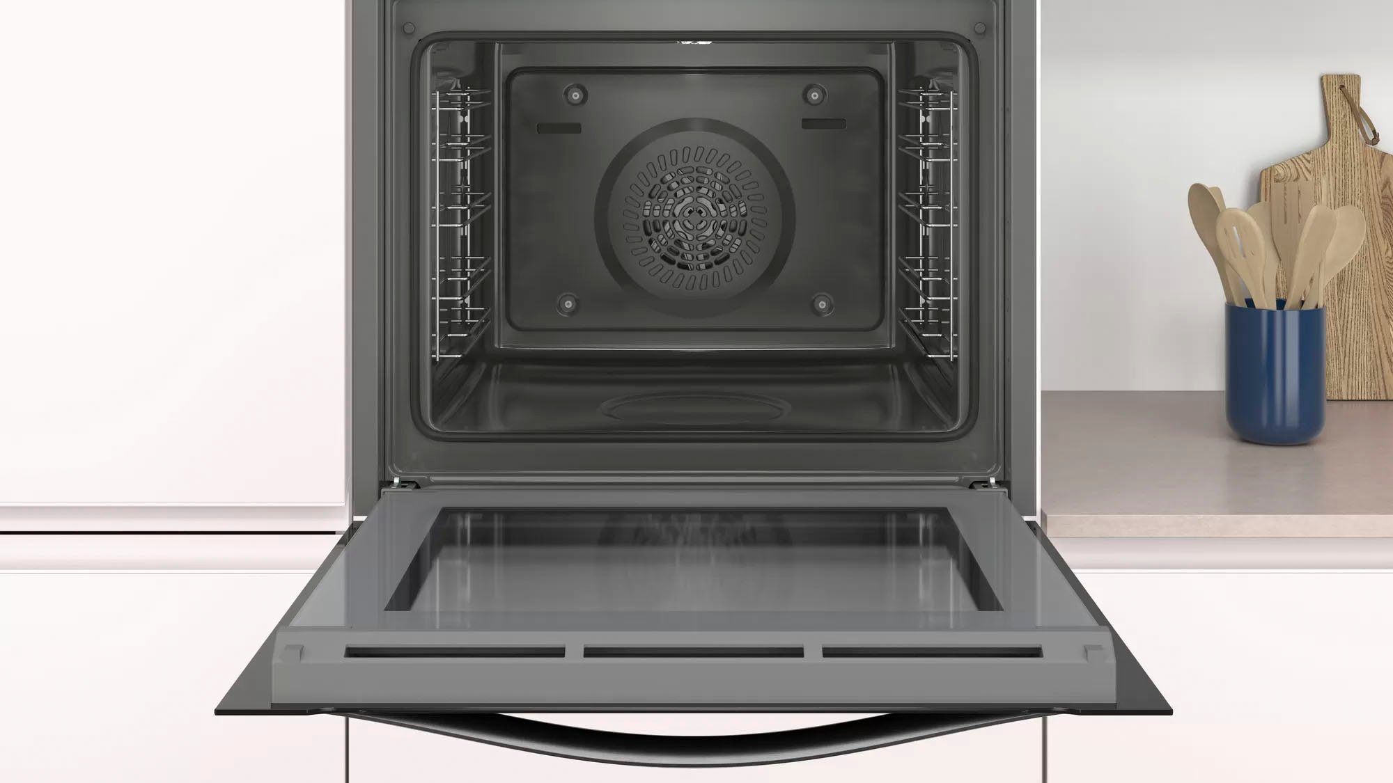 Constructa Einbaubackofen CF4A60062, mit Teleskopauszug nachrüstbar, Hydrolyse